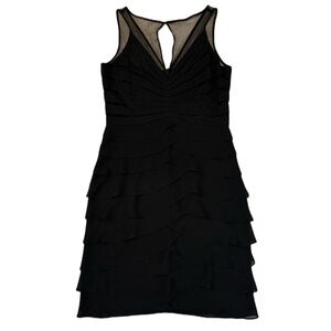 Scarlett Black Tiered Mini Dress